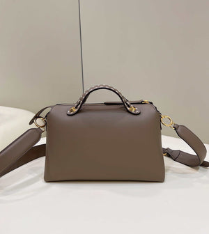 Fendi 8BL146 By The Way Medium Gray leather Boston bag - Default Title - View 2