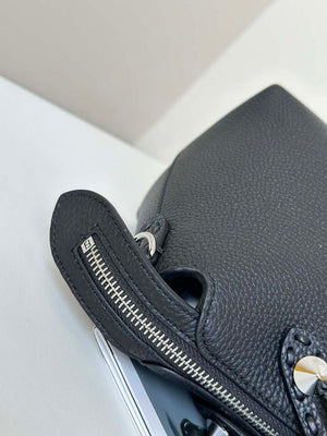 Fendi 8BL155 By The Way Selleria Medium Black Selleria bag with 192 hand-sewn stitches 8668 - Default Title - View 4