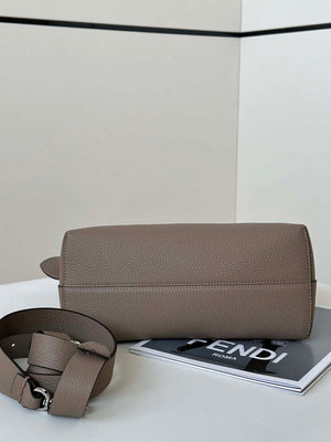 Fendi 8BL155 By The Way Selleria Medium Gray Selleria bag with 192 hand-sewn stitches 8668 - Default Title - View 4