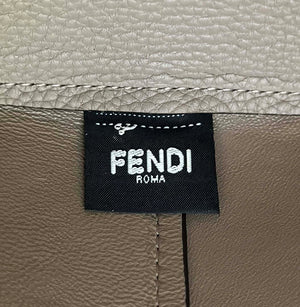 Fendi 8BL155 By The Way Selleria Medium Gray Selleria bag with 192 hand-sewn stitches 8668 - Default Title - View 6