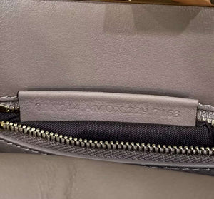 Fendi 8BN244 Peekaboo Mimi Gray Leather Bag 8596S - Default Title - View 8