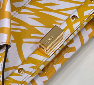 Fendi 8BN244 Peekaboo Signature Mini Bag Yellow White - Default Title - View 5