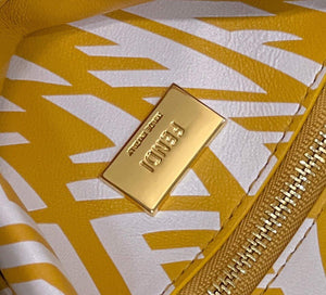 Fendi 8BN244 Peekaboo Signature Mini Bag Yellow White - Default Title - View 7