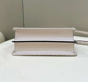 Fendi 8BN321 Peekaboo ISeeU Medium Beige interlace leather bag 80138L - Default Title - View 6