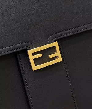 Fendi 8BN321 Peekaboo Iseeu Medium Black Leather Bag 8596L - Default Title - View 6