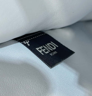 Fendi 8BN321 Peekaboo ISeeU Medium Light blue Selleria bag with 646 hand-sewn topstitches 80133 - Default Title - View 6