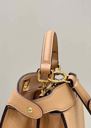 Fendi 8BN327 Peekaboo ISeeU Small Apricot leather bag - Default Title - View 4