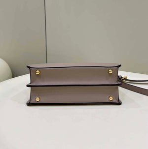 Fendi 8BN327 Peekaboo ISeeU Small Gray leather bag - Default Title - View 3