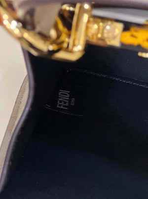 Fendi 8BN327 Peekaboo ISeeU Small Gray leather bag - Default Title - View 6