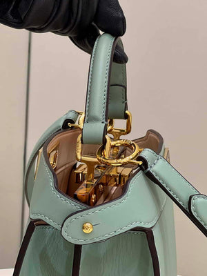 Fendi 8BN327 Peekaboo ISeeU Small Green leather bag - Default Title - View 2