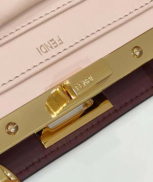 Fendi 8BN327 Peekaboo ISeeU Small Orange leather bag - Default Title - View 7