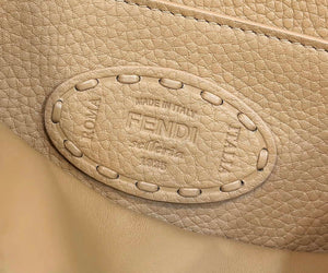 Fendi 8BN327 Peekaboo ISeeU Small Tan Selleria bag with 556 hand-sewn topstitches 80133Am - Default Title - View 5