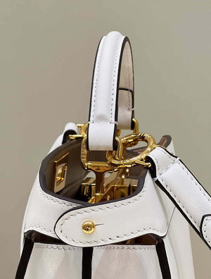 Fendi 8BN327 Peekaboo ISeeU Small White leather bag - Default Title - View 2