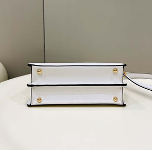 Fendi 8BN327 Peekaboo ISeeU Small White leather bag - Default Title - View 3