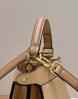 Fendi 8BN335 Peekaboo ISeeU Petite Apricot Padded Nappa Leather Bag - Default Title - View 5