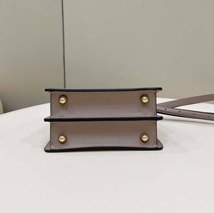Fendi 8BN335 Peekaboo ISeeU Petite Milk Tea Padded Nappa Leather Bag - Default Title - View 4