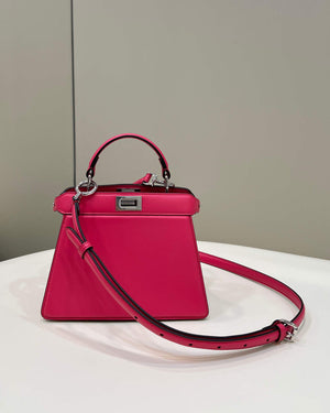 Fendi 8BN335 Peekaboo ISeeU Petite Padded Nappa Leather Bag Red - Default Title - View 1