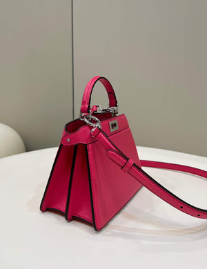 Fendi 8BN335 Peekaboo ISeeU Petite Padded Nappa Leather Bag Red - Default Title - View 2