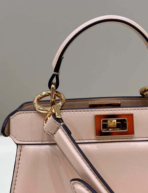 Fendi 8BN335 Peekaboo ISeeU Petite Pink Padded Nappa Leather Bag - Default Title - View 2