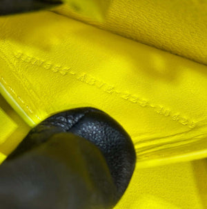 Fendi 8BN335 Peekaboo ISeeU Petite Yellow Selleria bag with 306 hand-sewn topstitches 80133As - Default Title - View 8