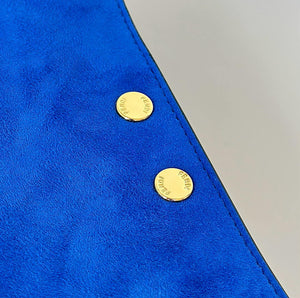 Fendi 8BN368AWPFF1V0H Fendi Way Medium Suede Blue Bag - Default Title - View 6