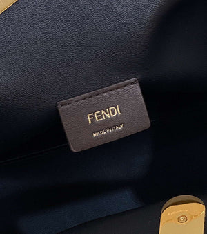 Fendi 8BP127 FENDI FIRST Medium Black Crocodile leather bag - Default Title - View 7