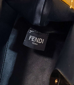 Fendi 8BP127 FENDI FIRST Medium Black Crocodile leather bag - Default Title - View 8