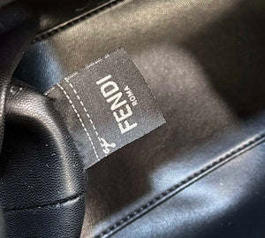 Fendi 8BP127 FENDI FIRST Medium Black Crocodile leather bag - Default Title - View 8