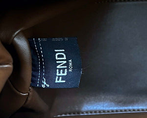 Fendi 8BP127 FENDI FIRST Medium Dark Brown Crocodile leather bag - Default Title - View 8
