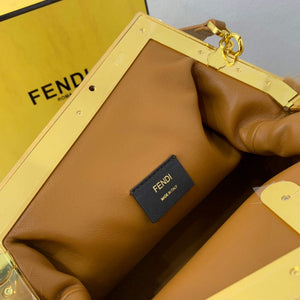 Fendi 8BP127 Fendi First Medium Fox fur Brown Bag - Default Title - View 7