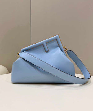 Fendi 8BP127 FENDI FIRST Medium Light Blue leather bag - Default Title - View 2