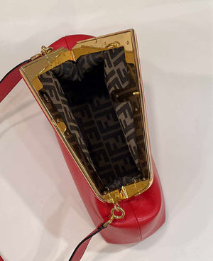 Fendi 8BP127 FENDI FIRST Medium Red leather bag - Default Title - View 9