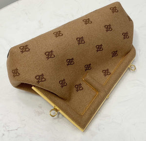 Fendi 8BP129 Fendi First Small Beige flannel bag with embroidery - Default Title - View 6