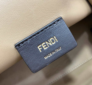 Fendi 8BP129 Fendi First Small Beige flannel bag with embroidery - Default Title - View 7