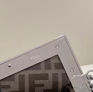 Fendi 8BP129 Fendi First Small Black patent leather bag - Default Title - View 5