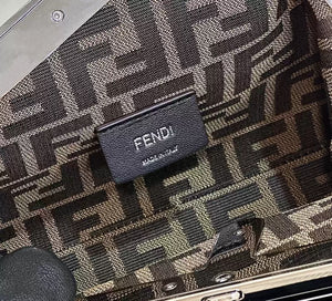 Fendi 8BP129 Fendi First Small Black patent leather bag - Default Title - View 7