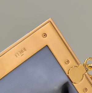 Fendi 8BP129 Fendi First Small Gray flannel bag with embroidery - Default Title - View 5