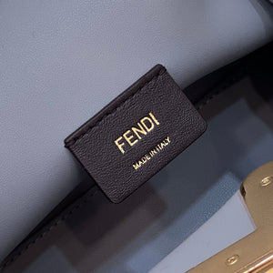 Fendi 8BP129 Fendi First Small Gray flannel bag with embroidery - Default Title - View 6