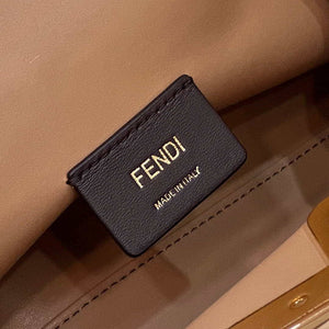Fendi 8BP129 Fendi First Small Ligth Pink flannel bag with embroidery - Default Title - View 6