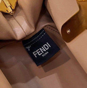 Fendi 8BP129 Fendi First Small Ligth Pink flannel bag with embroidery - Default Title - View 8