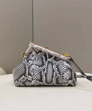 Fendi 8BP129 FENDI FIRST Small Natural python leather bag - Default Title - View 2