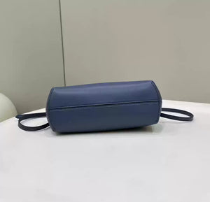 Fendi 8BP129 Fendi First Small Navy blue woven leather bag - Default Title - View 4