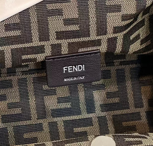 Fendi 8BP129 Fendi First Small Navy blue woven leather bag - Default Title - View 6
