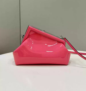 Fendi 8BP129 Fendi First Small Rose Pink patent leather bag - Default Title - View 2