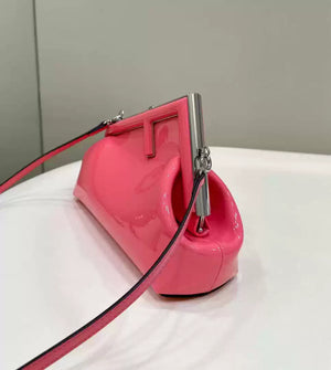 Fendi 8BP129 Fendi First Small Rose Pink patent leather bag - Default Title - View 3