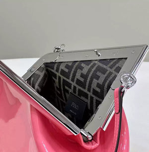 Fendi 8BP129 Fendi First Small Rose Pink patent leather bag - Default Title - View 4