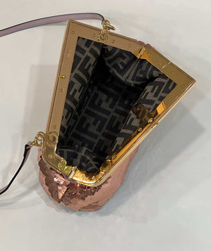Fendi 8BP129 Fendi First Small Pink sequinned bag 80018M - Default Title - View 8
