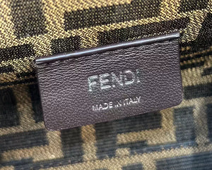 Fendi 8BP129 Fendi First Small White and blue woven leather bag - Default Title - View 7