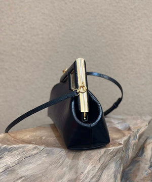 Fendi 8BP129 First Small Crocodile leather bag 80018M Black - Default Title - View 4