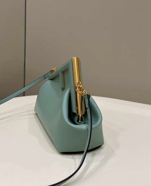 Fendi 8BP129 First Small Fuchsia leather bag 80018M Light Green - Default Title - View 3